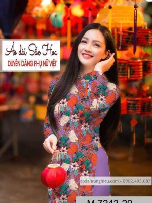 Vải áo dài hoa đều thiết kế 2020 AD M7243 39 1590724308 588 vai ao dai vai ao dai dep ad
