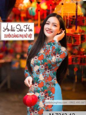 Vải áo dài hoa đều thiết kế 2020 AD M7243 40 1590724308 738 vai ao dai vai ao dai dep ad