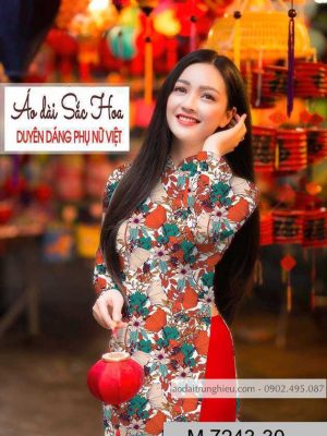 Vải áo dài hoa đều thiết kế 2020 AD M7243 61 1590724312 939 vai ao dai vai ao dai dep ad
