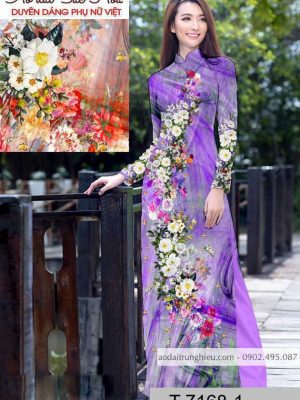 Vải áo dài hoa 3D mới ra AD T7168 16 1590724552 506 vai ao dai vai ao dai dep ad