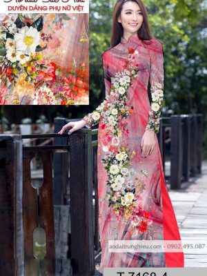 Vải áo dài hoa 3D mới ra AD T7168 12 1590724552 80 vai ao dai vai ao dai dep ad