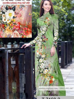 Vải áo dài hoa 3D mới ra AD T7168 18 1590724553 814 vai ao dai vai ao dai dep ad
