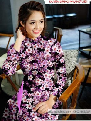 Vải áo dài hoa đều kiểu mới AD T7167 8 1590724674 62 vai ao dai vai ao dai dep ad