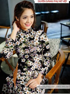 Vải áo dài hoa đều kiểu mới AD T7167 10 1590724675 400 vai ao dai vai ao dai dep ad