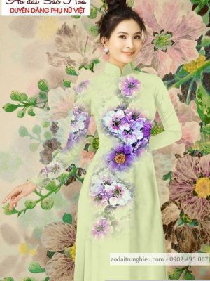 Vải áo dài hoa 3D thiết kế 2020 AD T7164 26 1590724908 46 vai ao dai vai ao dai dep ad