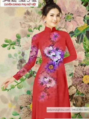 Vải áo dài hoa 3D thiết kế 2020 AD T7164 23 1590724908 590 vai ao dai vai ao dai dep ad