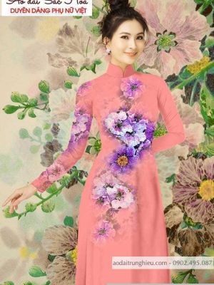 Vải áo dài hoa 3D thiết kế 2020 AD T7164 27 1590724908 723 vai ao dai vai ao dai dep ad