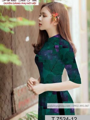 Vải áo dài hình lá thiết kế 2020 AD T7524 33 1590725029 554 vai ao dai vai ao dai dep ad