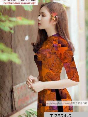 Vải áo dài hình lá thiết kế 2020 AD T7524 31 1590725029 691 vai ao dai vai ao dai dep ad