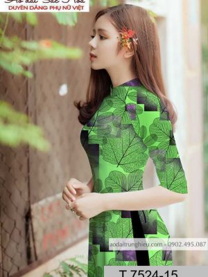 Vải áo dài hình lá thiết kế 2020 AD T7524 40 1590725030 278 vai ao dai vai ao dai dep ad