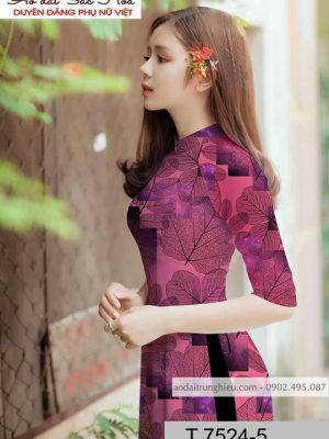 Vải áo dài hình lá thiết kế 2020 AD T7524 37 1590725030 593 vai ao dai vai ao dai dep ad