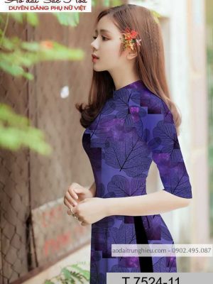 Vải áo dài hình lá thiết kế 2020 AD T7524 41 1590725031 913 vai ao dai vai ao dai dep ad