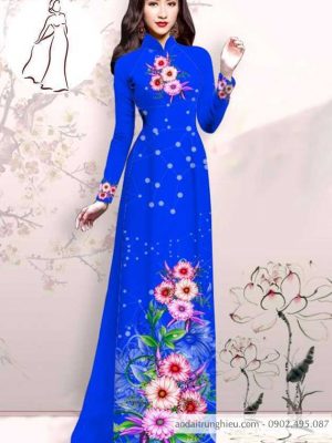 Vải áo dài hoa 3D mới ra AD M7413 34 1590725269 353 vai ao dai vai ao dai dep ad