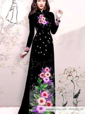 Vải áo dài hoa 3D mới ra AD M7413 40 1590725270 283 vai ao dai vai ao dai dep ad