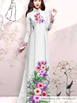 Vải áo dài hoa 3D mới ra AD M7413 39 1590725270 587 vai ao dai vai ao dai dep ad