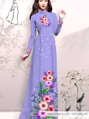 Vải áo dài hoa 3D mới ra AD M7413 48 1590725272 354 vai ao dai vai ao dai dep ad