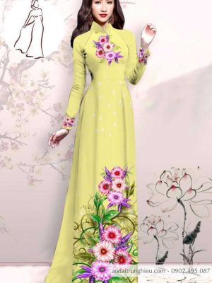 Vải áo dài hoa 3D mới ra AD M7413 47 1590725272 717 vai ao dai vai ao dai dep ad