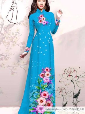 Vải áo dài hoa 3D mới ra AD M7413 52 1590725273 106 vai ao dai vai ao dai dep ad