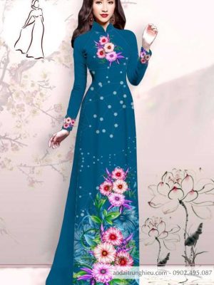 Vải áo dài hoa 3D mới ra AD M7413 53 1590725273 281 vai ao dai vai ao dai dep ad