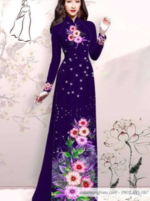 Vải áo dài hoa 3D mới ra AD M7413 51 1590725273 292 vai ao dai vai ao dai dep ad