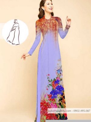 Vải áo dài hoa in 3D thiết kế 2020 AD M7410 48 1590725509 283 vai ao dai vai ao dai dep ad