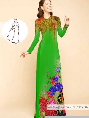Vải áo dài hoa in 3D thiết kế 2020 AD M7410 43 1590725509 473 vai ao dai vai ao dai dep ad