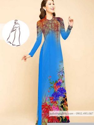 Vải áo dài hoa in 3D thiết kế 2020 AD M7410 58 1590725511 130 vai ao dai vai ao dai dep ad