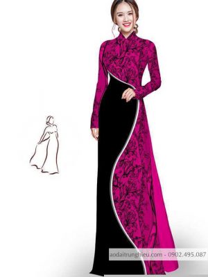 Vải áo dài hoa in 3D thiết kế 2020 AD M7405 36 1590725748 820 vai ao dai vai ao dai dep ad