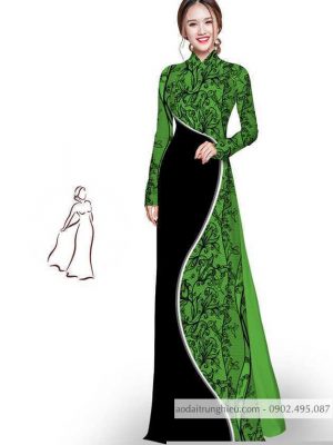 Vải áo dài hoa in 3D thiết kế 2020 AD M7405 37 1590725748 840 vai ao dai vai ao dai dep ad