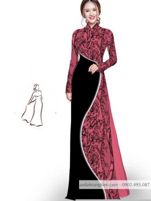 Vải áo dài hoa in 3D thiết kế 2020 AD M7405 39 1590725749 312 vai ao dai vai ao dai dep ad