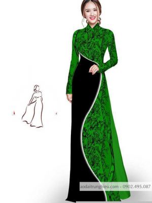 Vải áo dài hoa in 3D thiết kế 2020 AD M7405 41 1590725749 334 vai ao dai vai ao dai dep ad
