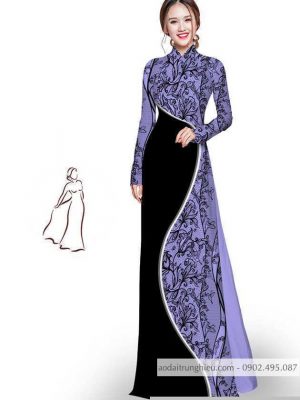 Vải áo dài hoa in 3D thiết kế 2020 AD M7405 46 1590725750 147 vai ao dai vai ao dai dep ad