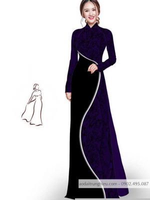 Vải áo dài hoa in 3D thiết kế 2020 AD M7405 49 1590725750 205 vai ao dai vai ao dai dep ad