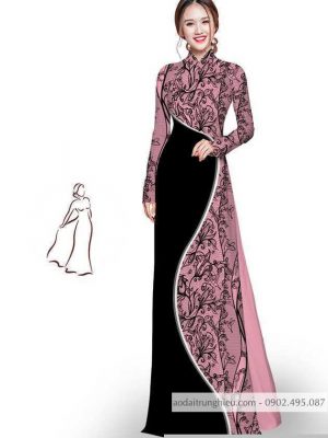 Vải áo dài hoa in 3D thiết kế 2020 AD M7405 53 1590725751 676 vai ao dai vai ao dai dep ad