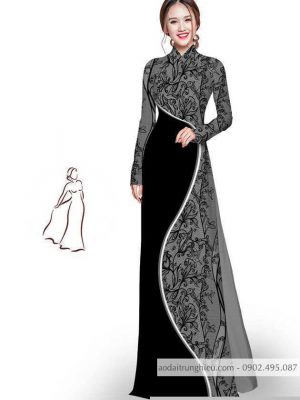 Vải áo dài hoa in 3D thiết kế 2020 AD M7405 54 1590725751 811 vai ao dai vai ao dai dep ad