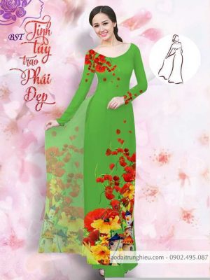 Vải áo dài hoa 3D kiểu mới AD M7404 38 1590725870 384 vai ao dai vai ao dai dep ad
