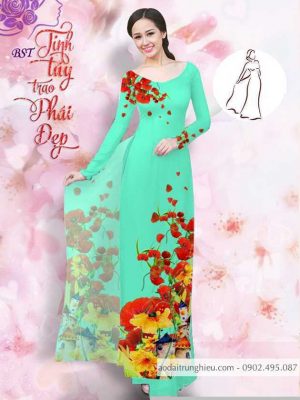 Vải áo dài hoa 3D kiểu mới AD M7404 36 1590725870 968 vai ao dai vai ao dai dep ad