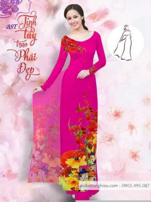 Vải áo dài hoa 3D kiểu mới AD M7404 37 1590725870 993 vai ao dai vai ao dai dep ad