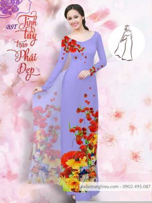 Vải áo dài hoa 3D kiểu mới AD M7404 48 1590725872 134 vai ao dai vai ao dai dep ad
