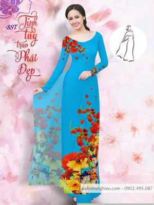 Vải áo dài hoa 3D kiểu mới AD M7404 52 1590725873 451 vai ao dai vai ao dai dep ad
