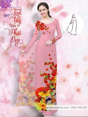 Vải áo dài hoa 3D kiểu mới AD M7404 55 1590725873 829 vai ao dai vai ao dai dep ad