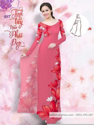 Vải áo dài hoa 3D mới ra AD M7402 33 1590725987 137 vai ao dai vai ao dai dep ad