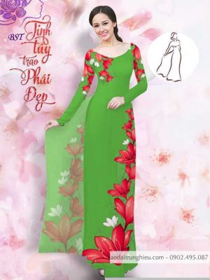 Vải áo dài hoa 3D mới ra AD M7402 40 1590725988 412 vai ao dai vai ao dai dep ad