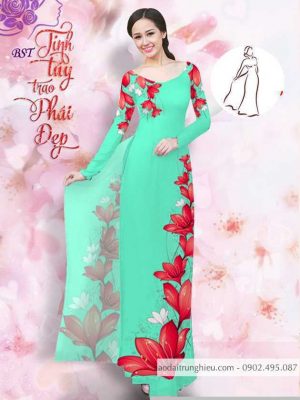 Vải áo dài hoa 3D mới ra AD M7402 38 1590725988 715 vai ao dai vai ao dai dep ad