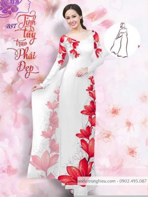 Vải áo dài hoa 3D mới ra AD M7402 41 1590725989 113 vai ao dai vai ao dai dep ad
