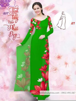 Vải áo dài hoa 3D mới ra AD M7402 43 1590725989 154 vai ao dai vai ao dai dep ad