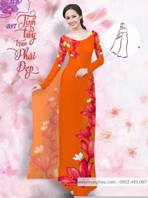 Vải áo dài hoa 3D mới ra AD M7402 44 1590725989 537 vai ao dai vai ao dai dep ad