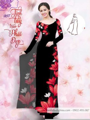 Vải áo dài hoa 3D mới ra AD M7402 42 1590725989 563 vai ao dai vai ao dai dep ad