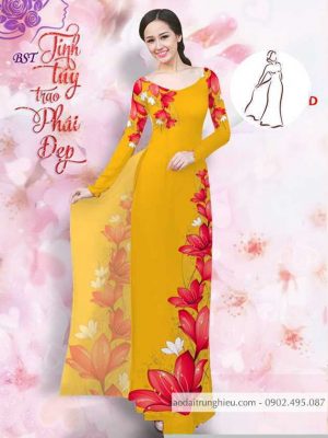 Vải áo dài hoa 3D mới ra AD M7402 54 1590725991 470 vai ao dai vai ao dai dep ad