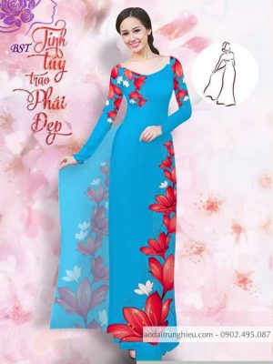Vải áo dài hoa 3D mới ra AD M7402 52 1590725991 873 vai ao dai vai ao dai dep ad